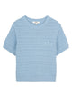 Chloé T-Shirt In Maglia Con Ricamo Logo