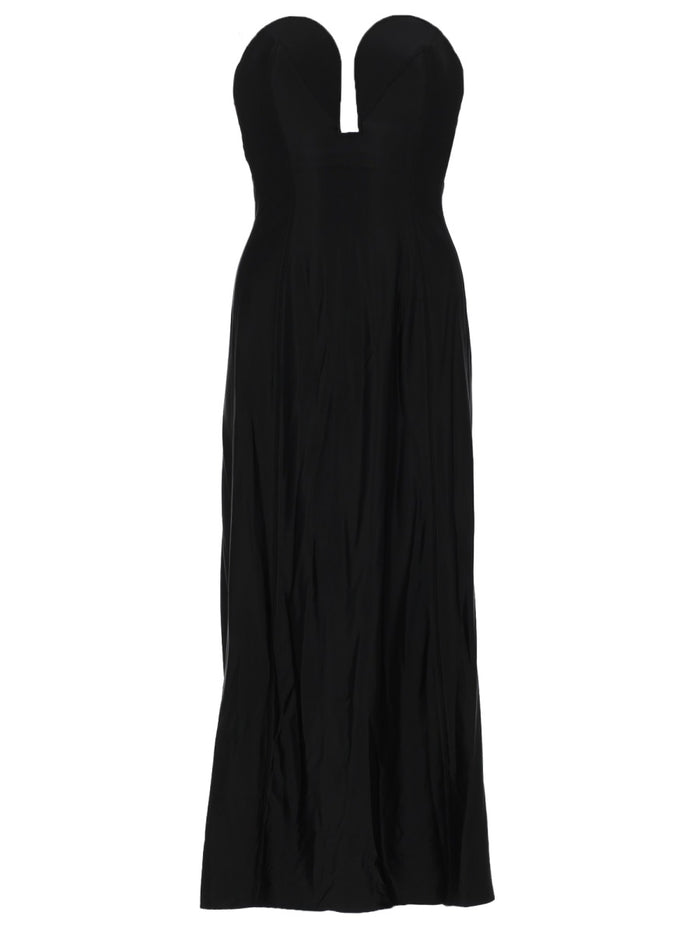 Rabanne Abito Midi Con Bustier Strutturato A Forma Di Cuore