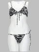 The Attico Bikini "Il Primo Bagno" Con Stampa Animalier