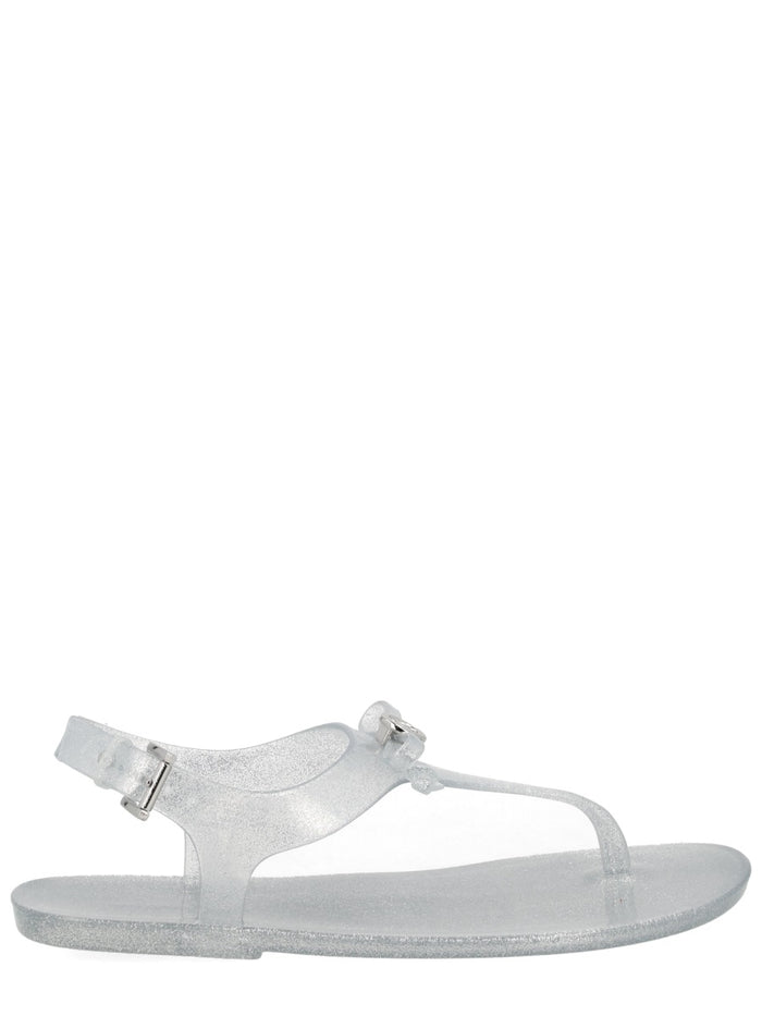 Michael By Michael Kors Monogram Logo Sandal