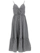 Michael By Michael Kors Abito Longuette In Cotone A Quadretti