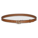 Gucci Brown Leather Gg Belt