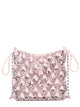 Self-Portrait Borsa Mini In Maglia Metallica Con Cristalli