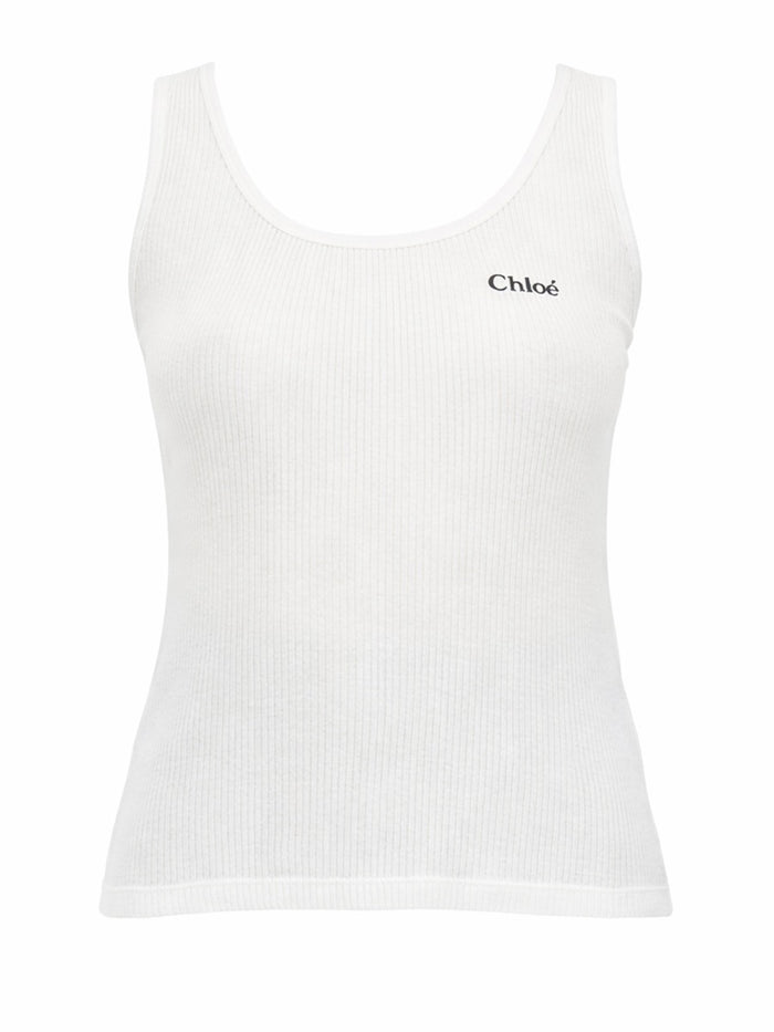 Chloé Tank Top With Logo