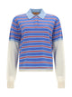 Guest In Residence "Layered Stripe Rugby" Polo Shirt