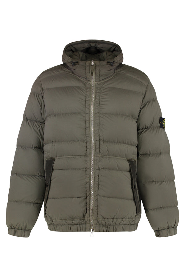 Stone Island Piumino Imbottito Con Cappuccio