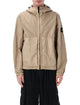 Stone Island Light Brown Zip Hooded Jacket