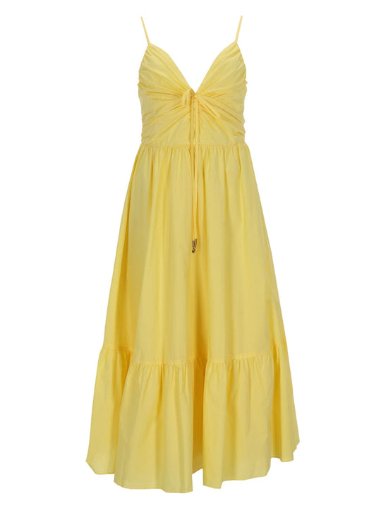 Michael By Michael Kors V-Neck Midi Dress