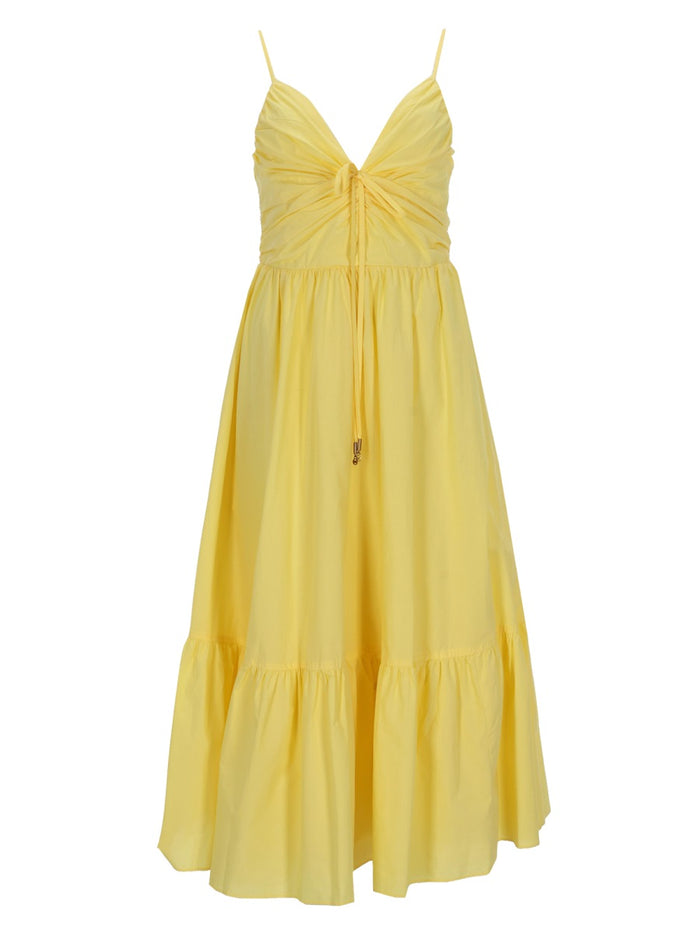 Michael By Michael Kors V-Neck Midi Dress