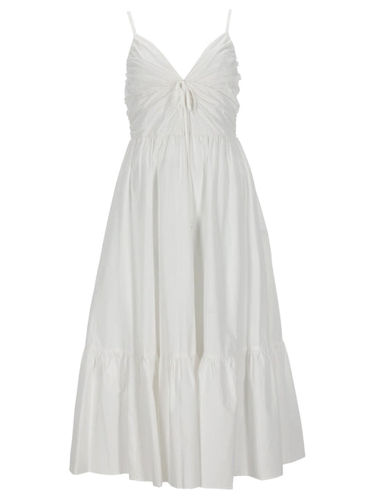 Michael By Michael Kors V-Neck Midi Dress