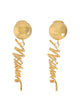 Moschino Logo Earrings