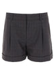 Moschino Shorts With Logo Ribbon