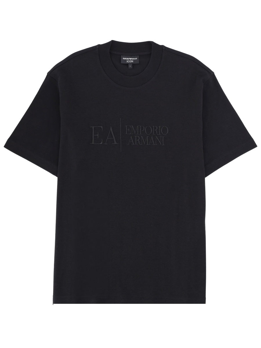 Emporio Armani T-Shirt With Icon Embroidery