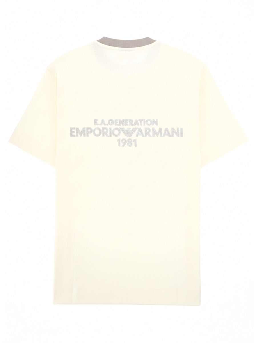 Emporio Armani T-Shirt With Logo And Embroidery