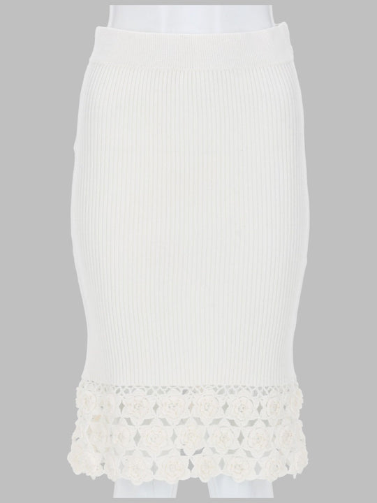 Ganni Gonna Con Bordo In Crochet