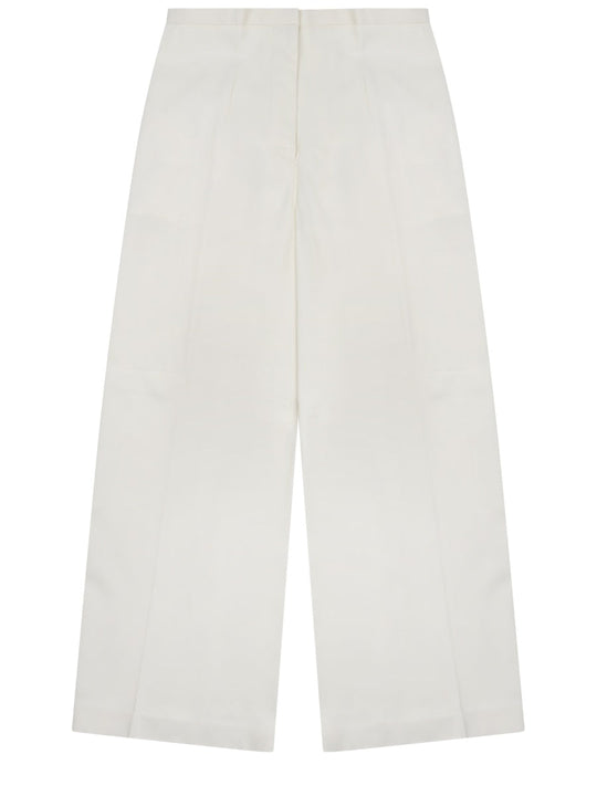 Alberta Ferretti Pantalone In Twill Di Viscosa