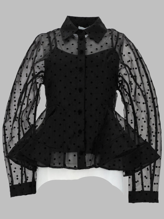 Ganni Camicia "Peplum" In Organza
