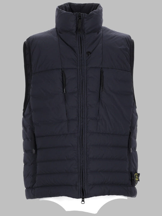 Stone Island Gilet In Piuma "Seamless Tunnel" In Nylon
