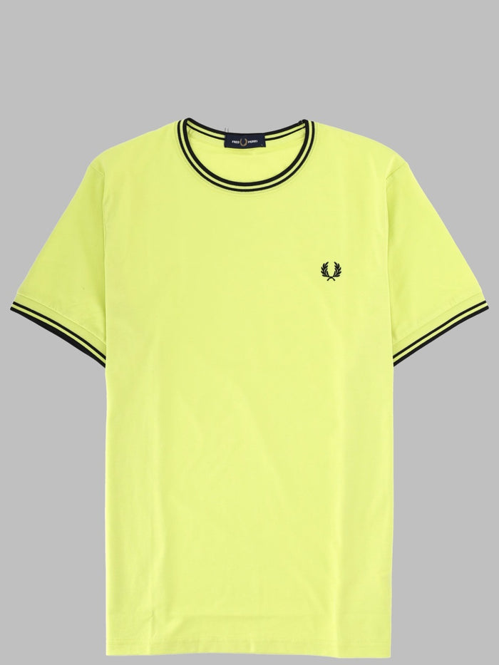 Fred Perry T-Shirt Con Doppia Riga