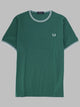 Fred Perry T-Shirt Con Doppia Riga