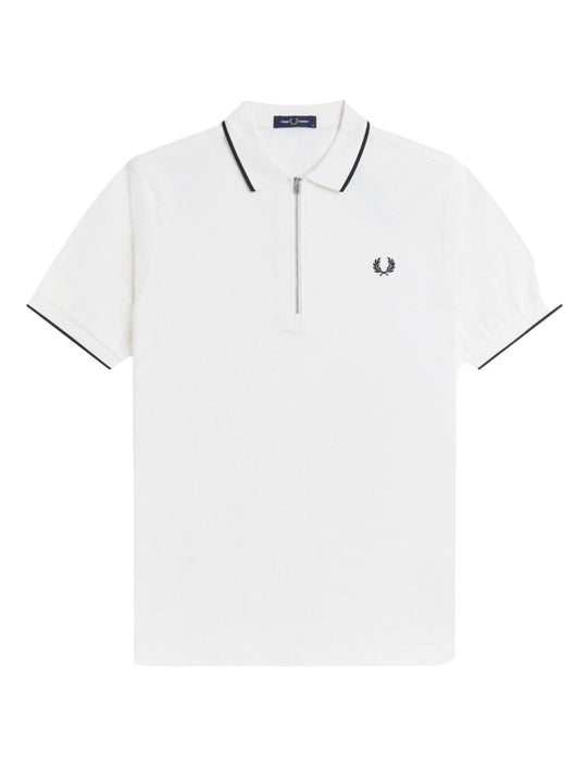 Fred Perry Polo Con Zip E Logo