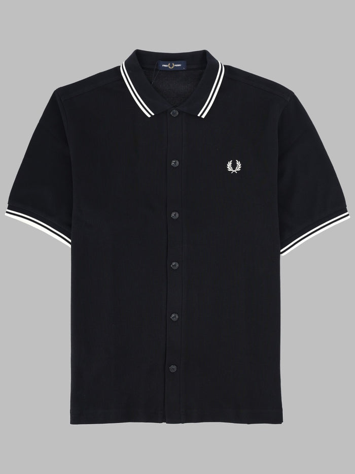 Fred Perry Polo Con Bottoni E Logo