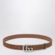 Gucci Gg Marmont Suede Belt With Metal Logoed Buckle