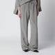 Róhe Light Grey Wide Striped Trousers