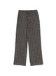 Róhe Black Two-Tone Plaid Pyjama Pants