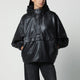 Róhe Oversized Black Leather Anorak