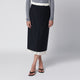 Róhe Navy Blue Skirt With Boxer Detail