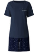 Calida Blue Cotton Short Pajamas