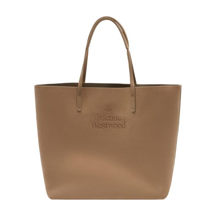 Vivienne Westwood Studio Travel Bag -  - Leather - Beige