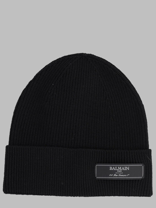 Balmain Berretto Con Patch Logo