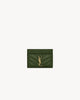 Saint Laurent Brown Lamb Leather Wallet