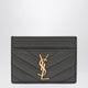 Saint Laurent Grey Cassandre Card Holder