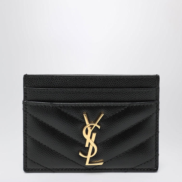 Saint Laurent Black Cassandre Cardholder