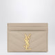 Saint Laurent Beige Cassandre Card Holder