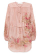Zimmermann Cascadian Printed Silk Top