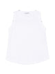C-Zero Shirt White Round Neck Sleeveless
