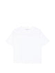 C-Zero Shirt White Jersey Texture Crew Neck Short Sleeves