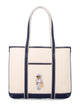 Polo Ralph Lauren Polo Ralph Lauren Polo Bear Canvas Tote Bag