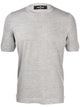 Gran Sasso Grey Wool Cashmere Silk Crewneck