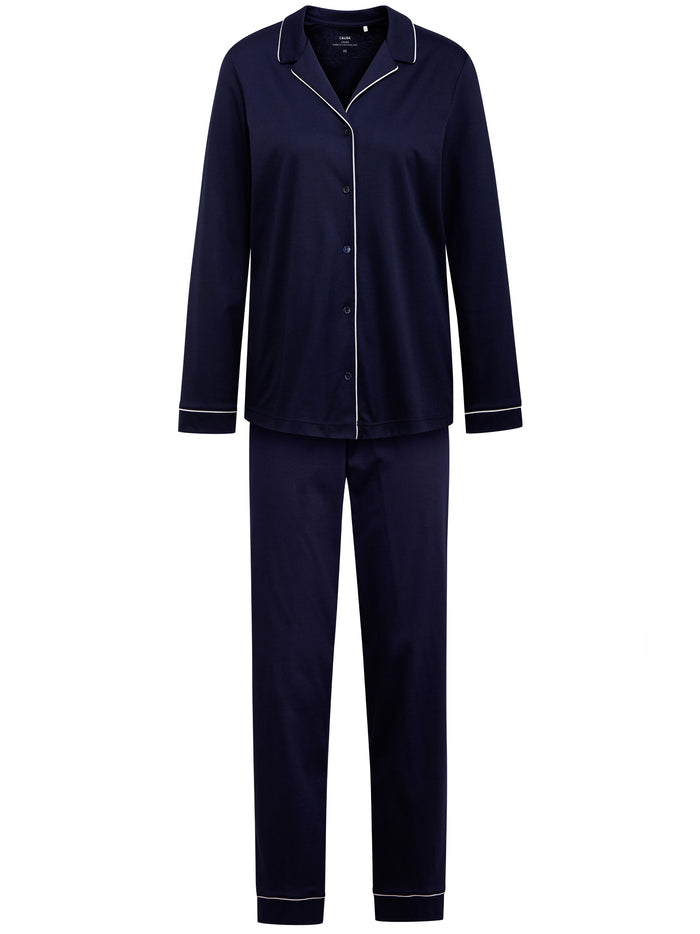 Calida Blue Cotton Pajamas