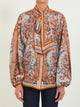 Zimmermann Aster Tie Neck Silk Blouse