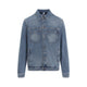 Off-White Light Medium Blue Cotton Hal Arrow Skate Denim Jacket