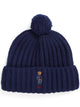 Polo Ralph Lauren Polo Bear Ribbed Pom-Pom Beanie