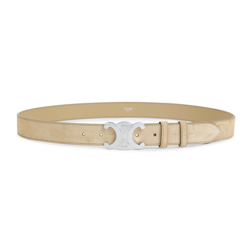 Celine Stone Beige Suede Belt