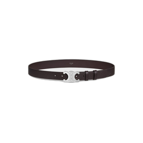 Celine Espresso Brown Calf Leather Large 30 Mm Belt