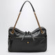Vivienne Westwood Dolce Large Shoulder Bag In Textured Calf Leather Black/Beige